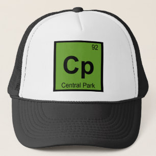 Cp - Central Park New York City Chemistry Symbol Trucker Hat