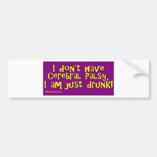 cp_drunk bumper sticker