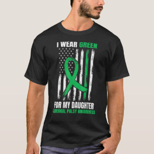 Cp Mom Dad Cerebral Palsy Awareness Daughter Ameri T-Shirt