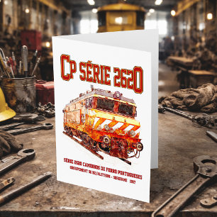 CP Serie 2620 Electric Locomotive. Nez-Casse Loco Thank You Card