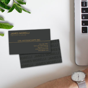 CPA   Accountant Professional Business Card