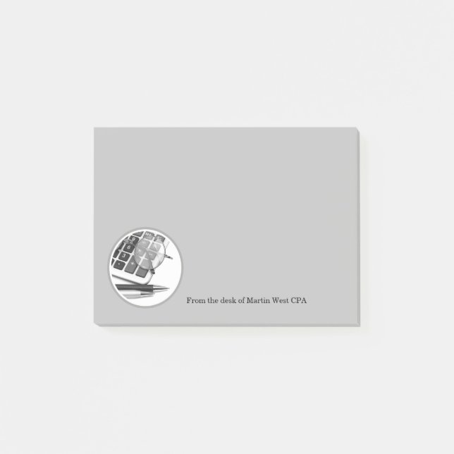 CPA Accountant Theme Post-it Notes (Front)