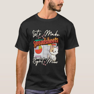 CPA Accounting Cats Bookkeeper Tax Season Auditor T-Shirt