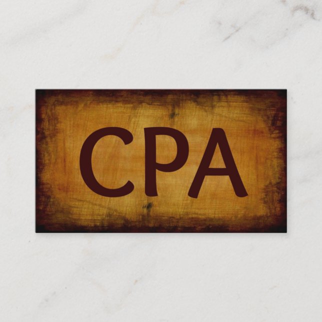 CPA Business Card (Front)