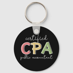 CPA Certified Public Accountant Gifts Keychain