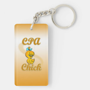 CPA Chick Keychain