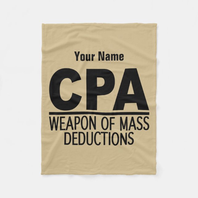 CPA custom color & name fleece blanket (Front)
