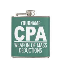 CPA custom colour & monogram flask