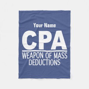 CPA custom colour & name fleece blanket
