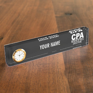 CPA custom colour name plate