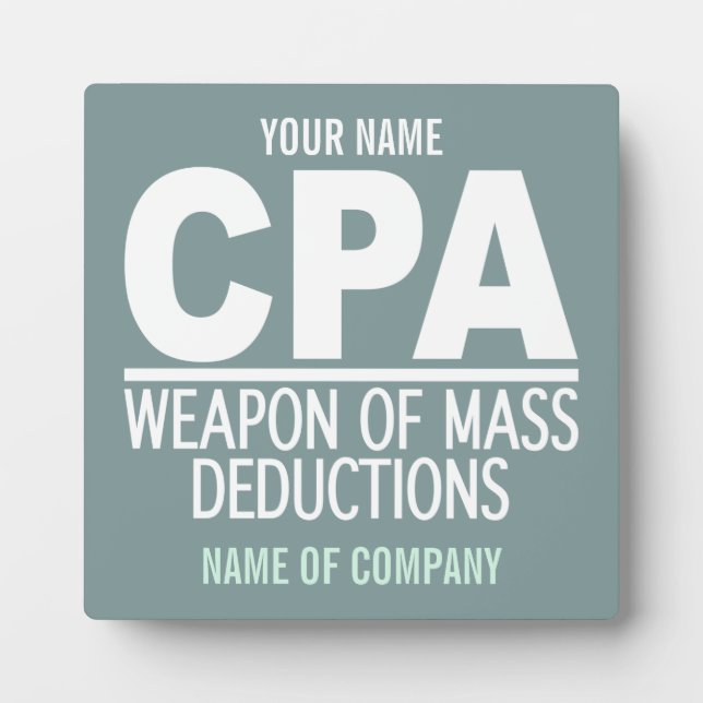 CPA custom colour plaque (Front)