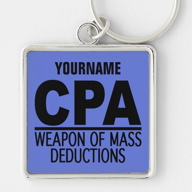 CPA custom name & color key chain (Front)