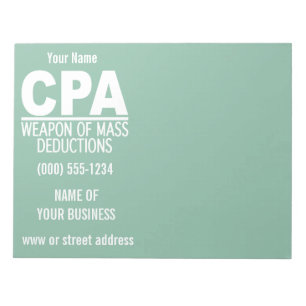 CPA custom notepad