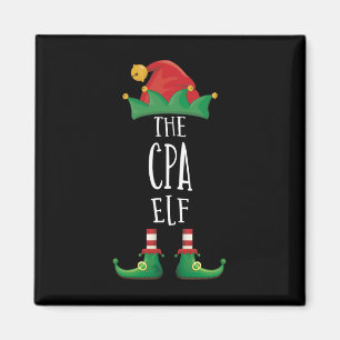 Cpa Elf Shirt Funny Family Matching Group Christma Magnet