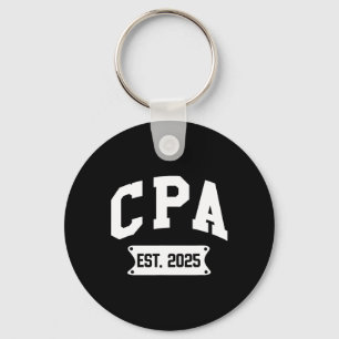 Cpa Est 2025 Certified Public Accountant Graduate Keychain