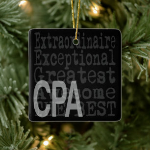 CPA Extraordinaire Ceramic Ornament
