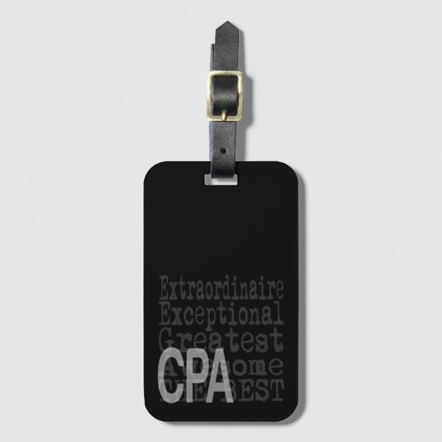 CPA Extraordinaire Luggage Tag (Front Vertical)