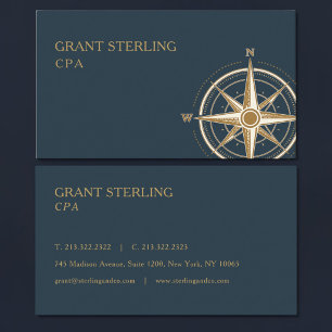 CPA Nautical Compass  Business Card