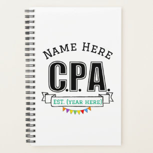 CPA Planner Accountant Personalized Gift