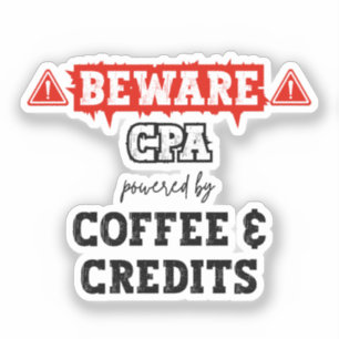 CPA Powered By Coffee & Credits   Funny Accountant