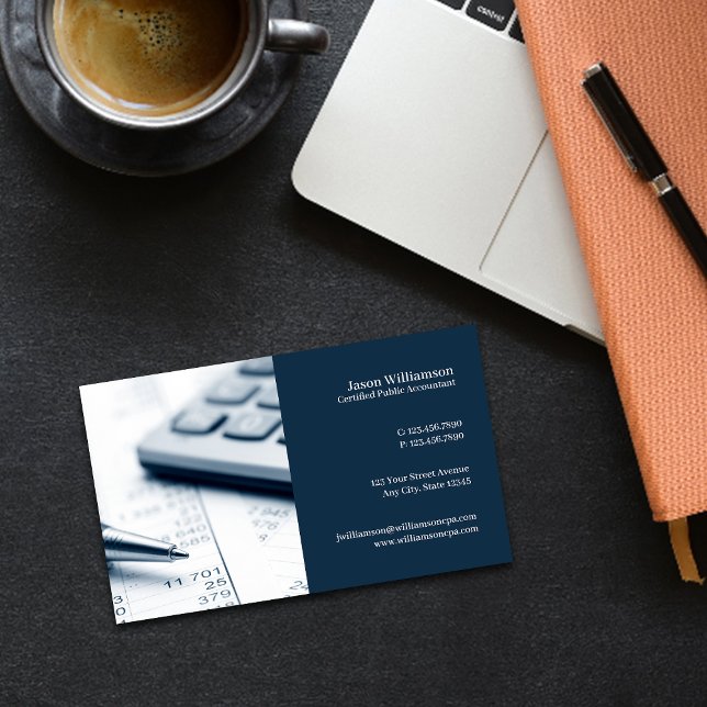 CPA | Tax Accountant Professional Business Card (Creator Uploaded)