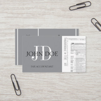 CPA Tax Preparer Accountant 1040; Pick Your Colour Business Card