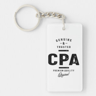 CPA Work Job Title Gift Keychain