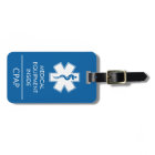 CPAP or Medical Alert Carry On Luggage Tag