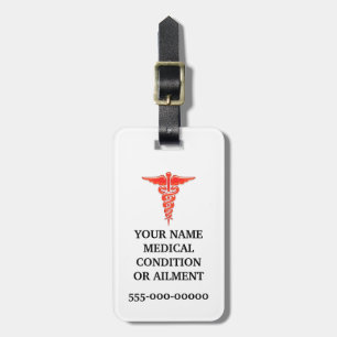 CPAP sleep apnea TSA medical warning travel Luggage Tag