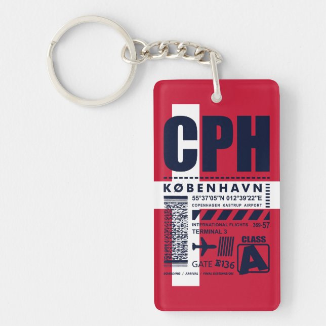 CPH Copenhagen Airport Keychain (Front)