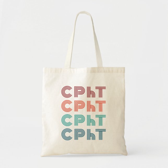 CPhT Certified Pharmacy Technician Pharma Tech Tote Bag (Front)