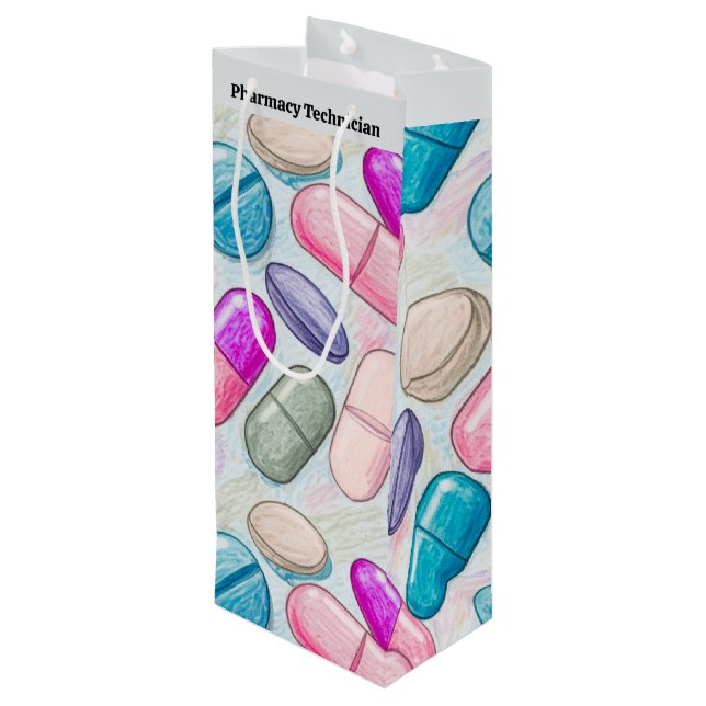  CPht Pharmacy Party Wine Gift Bag (Back Angled)