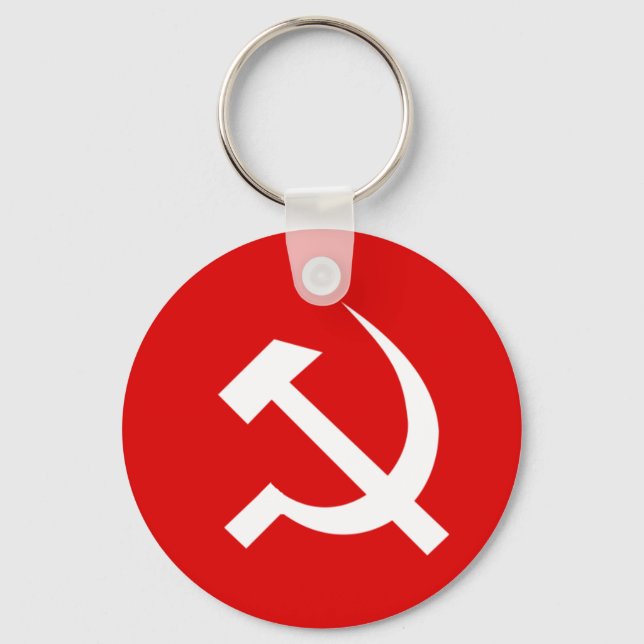 CPI-flag communist party of India Keychain (Front)