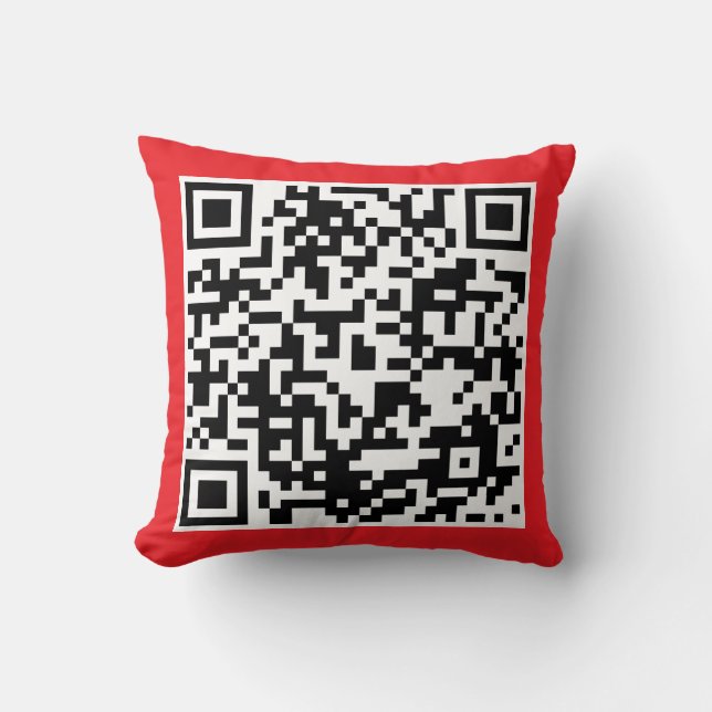 CPLLC QR Code Throw Pillow (Front)