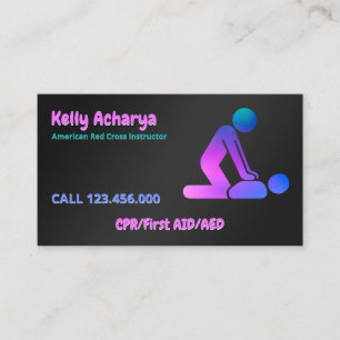 CPR Instructor First Aid Business Card