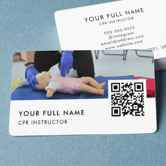 CPR QR Code Modern Business Card