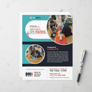 CPR Training Flyer   First Aid Flyer