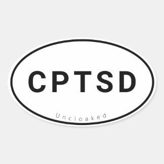 CPTSD Oval Sticker