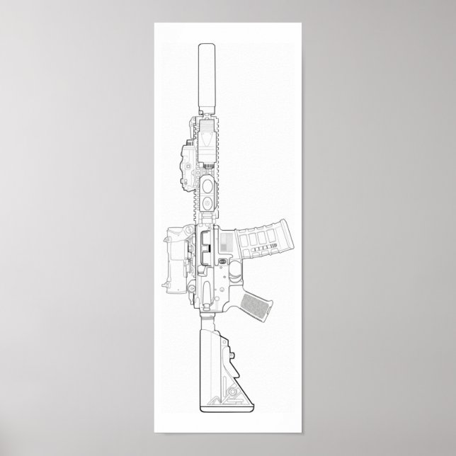 CQBR MK18 Mod 0 Poster (Front)