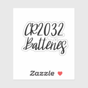 CR2032 Batteries Storage Sticker
