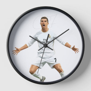 CR7 Cristiano Ronaldo - put your initials Clock