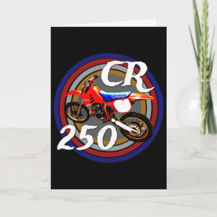Cr 250 R Vintage Retro Motorcross Motocross Motorc Card