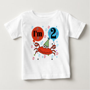 Crab 2nd Birthday Baby T-Shirt