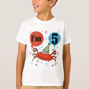 Crab 5th Birthday Tshirts and Gifts