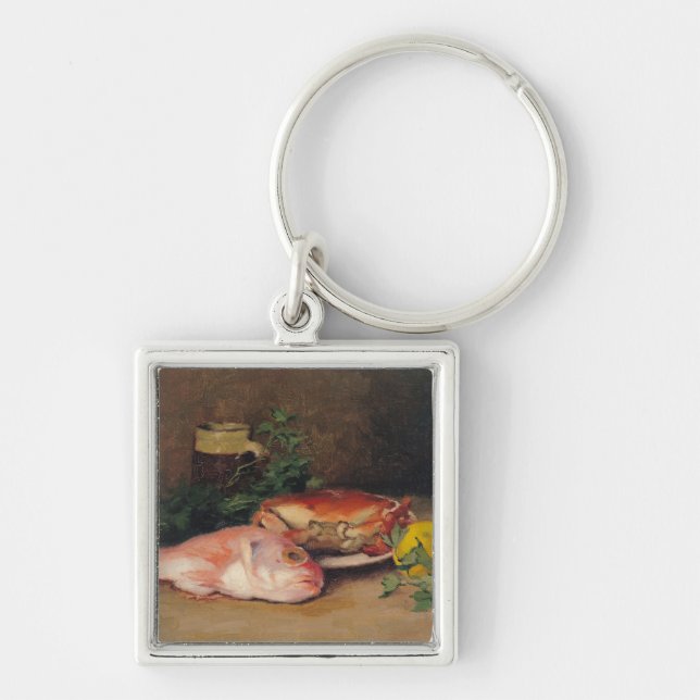 Crab and Red Mullet Keychain (Front)