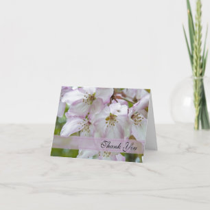 Crab Apple Blossoms Bridesmaid Thank You Card