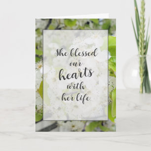 Crab Apple Blossoms Sympathy  Card