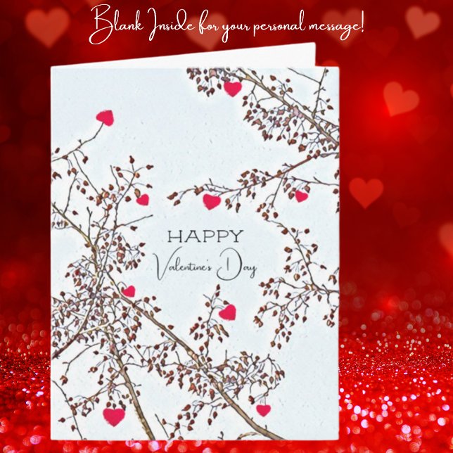 Crab Apple tree hearts Valentine’s greeting Card (Creator Uploaded)