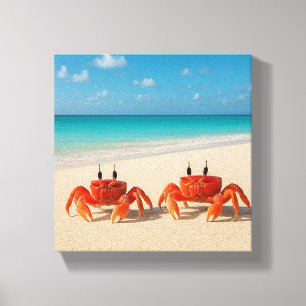 Crab Between Worlds – Edge in Sight Canvas Print