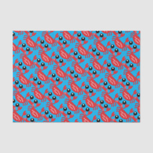 Crab Birthday Party Cute Cartoon Kids Tissue Paper